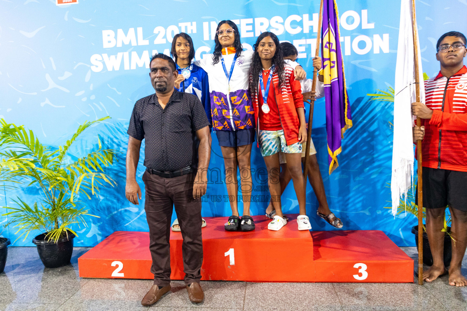 Day 4 of 20th Inter-school Swimming Competition 2024 held in Hulhumale', Maldives on Tuesday, 15th October 2024. Photos: Ismail Thoriq / images.mv