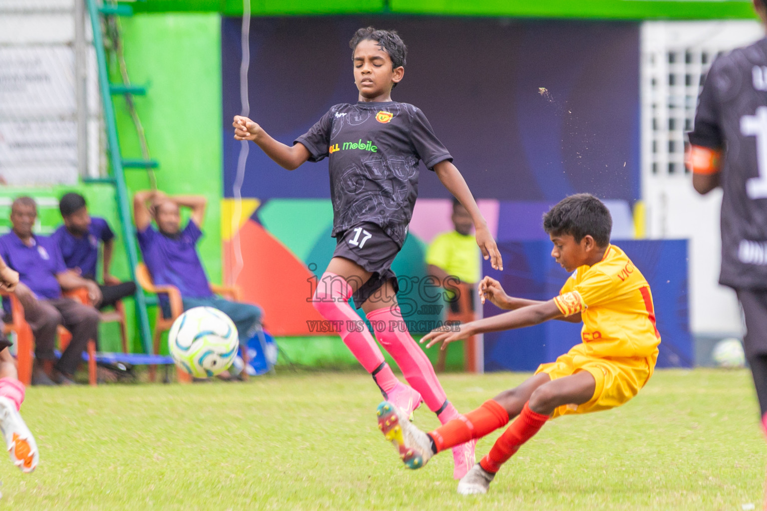 United Victory vs Victory Sports Club  (U12) in Day 5 of Dhivehi Youth League 2024 held at Henveiru Stadium on Friday 29th November 2024. Photos: Shuu Abdul Sattar/ Images.mv