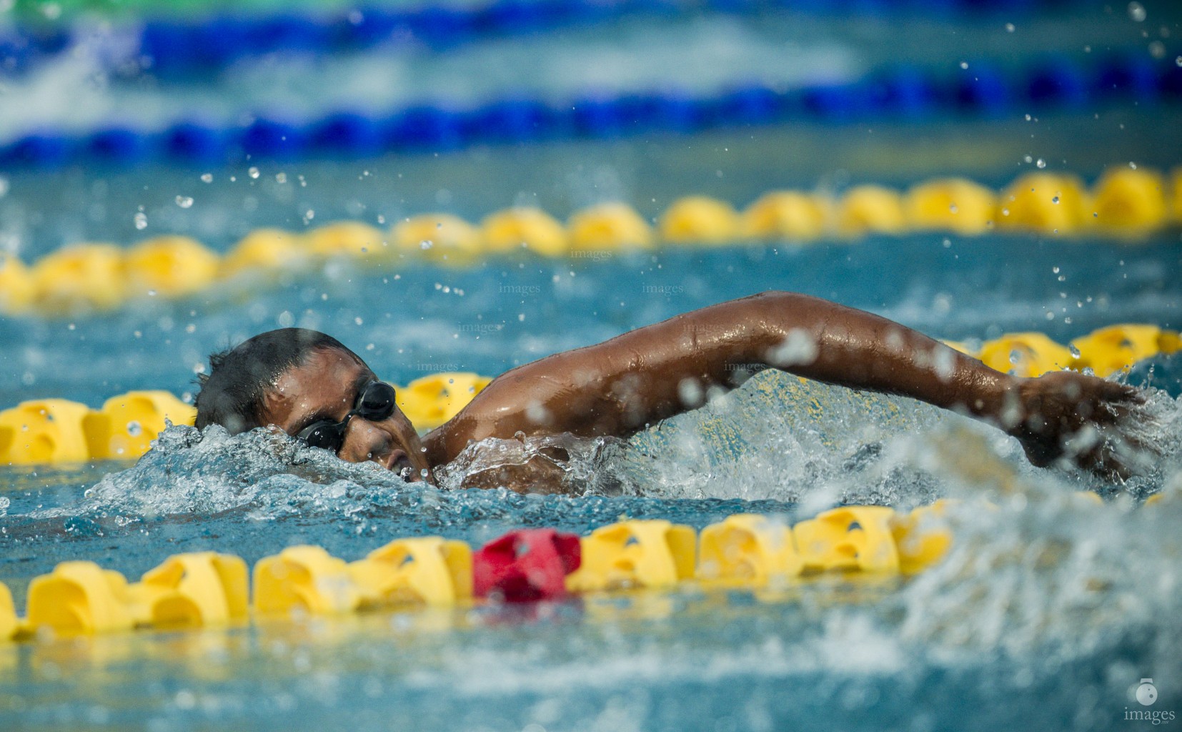 Swimming Day 1  event of the South Asian Games in Guwahati, India, Saturday , February 6, 2016. (Images.mv Photo: Mohamed Ahsan)