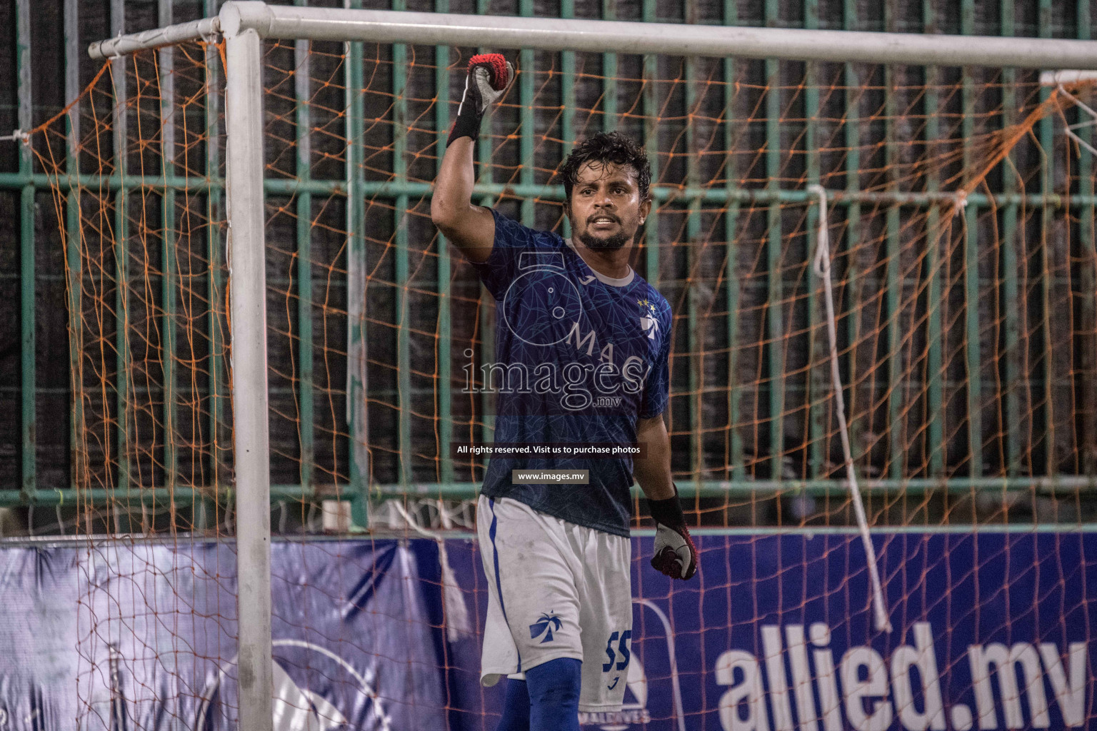 Prison Club vs MACL in the Quarter Finals of Club Maldives 2021 held at Hulhumale;, on 12th December 2021 Photos: Nausham / images.mv