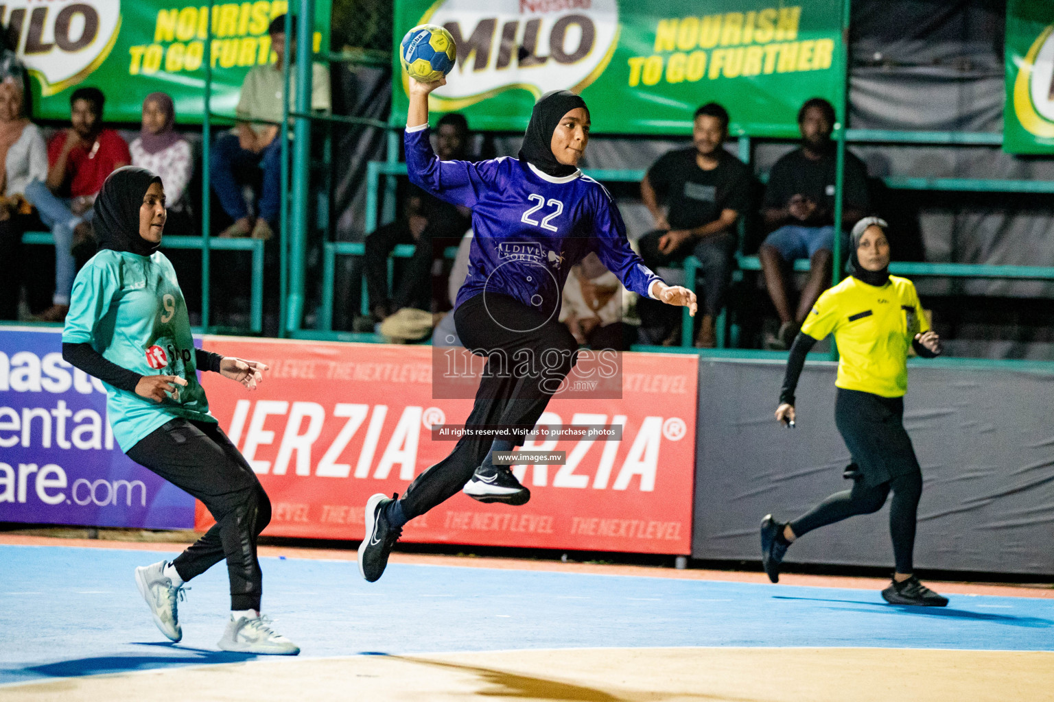 Day 8 of 7th Inter-Office/Company Handball Tournament 2023, held in Handball ground, Male', Maldives on Friday, 23rd September 2023 Photos: Hassan Simah/ Images.mv