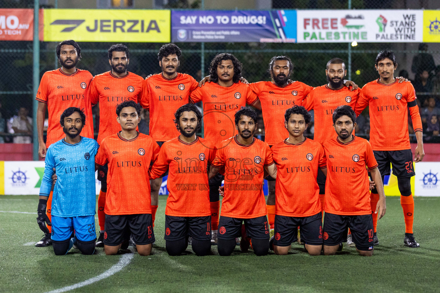 R Dhuvaafaru vs R Meedhoo in Day 8 of Golden Futsal Challenge 2024 was held on Monday, 22nd January 2024, in Hulhumale', Maldives Photos: Nausham Waheed / images.mv