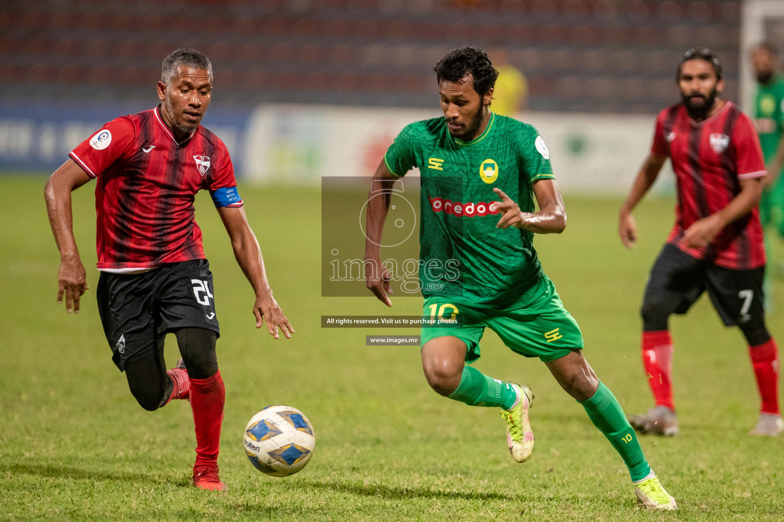 Maziya SR vs TC Sports Club in Ooredoo Dhivehi Premier League 2021/22 on 16th July 2022, held in National Football Stadium, Male', Maldives Photos: Ismail Thoriq/ Images mv