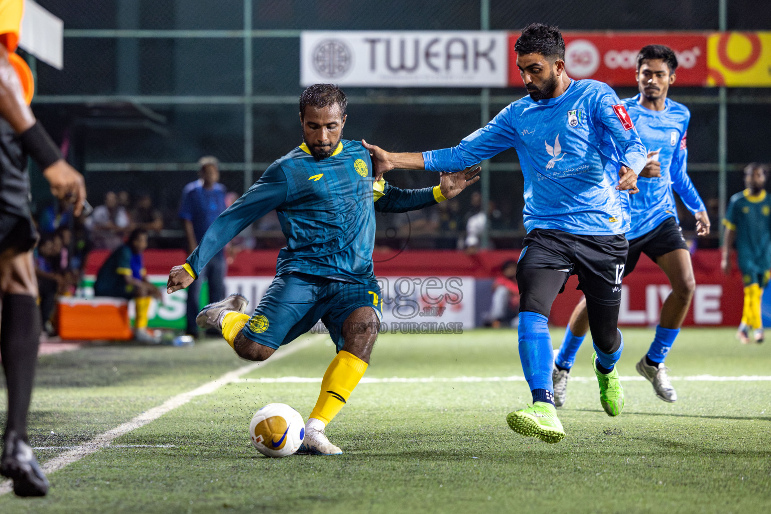 HDh. Hanimaadhoo vs HDh. Neykurendhoo in Day 1 of Golden Futsal Challenge 2025 on Sunday, 5th January 2025, in Hulhumale', Maldives 
Photos: Nausham Waheed / images.mv