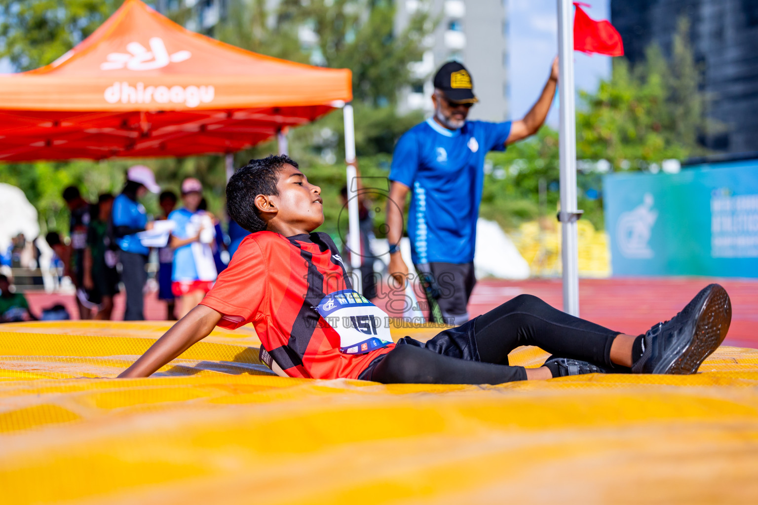 Day 3 of MWSC Interschool Athletics Championships 2024 held in Hulhumale Running Track, Hulhumale, Maldives on Monday, 11th November 2024. Photos by:  Nausham Waheed / Images.mv