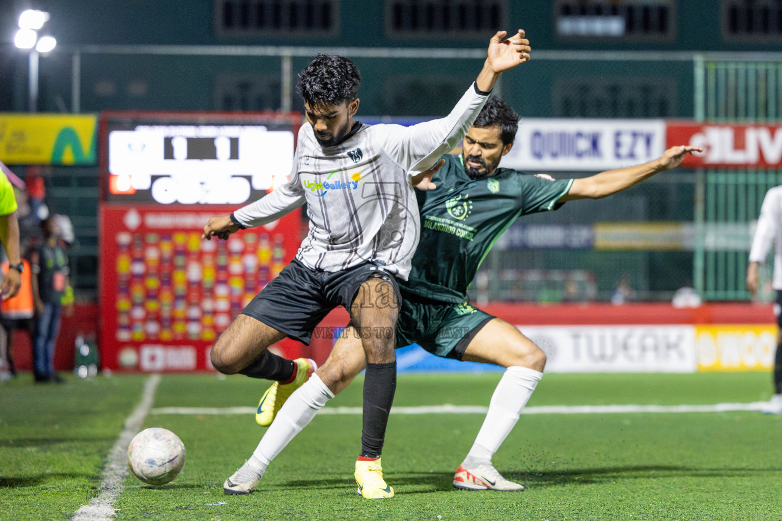 N Miladhoo vs Sh Milandhoo in zone round on Day 29 of Golden Futsal Challenge 2025 was held on Sunday , 2nd February 2025, in Hulhumale', Maldives. Photos: Shuu Abdul Sattar / images.mv