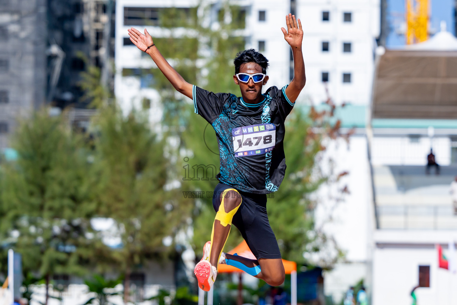 Day 4 of MWSC Interschool Athletics Championships 2024 held in Hulhumale Running Track, Hulhumale, Maldives on Tuesday, 12th November 2024. Photos by: Nausham Waheed / Images.mv