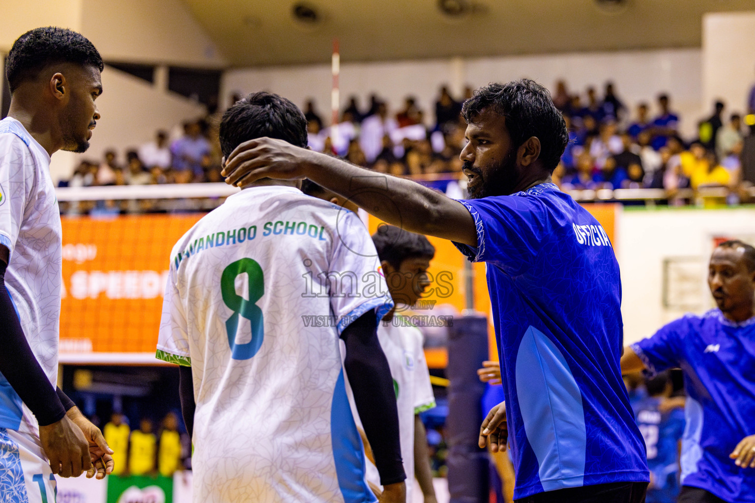 Finals of Interschool Volleyball Tournament 2024 was held in Social Center at Male', Maldives on Friday, 6th December 2024. Photos: Nausham Waheed / images.mv