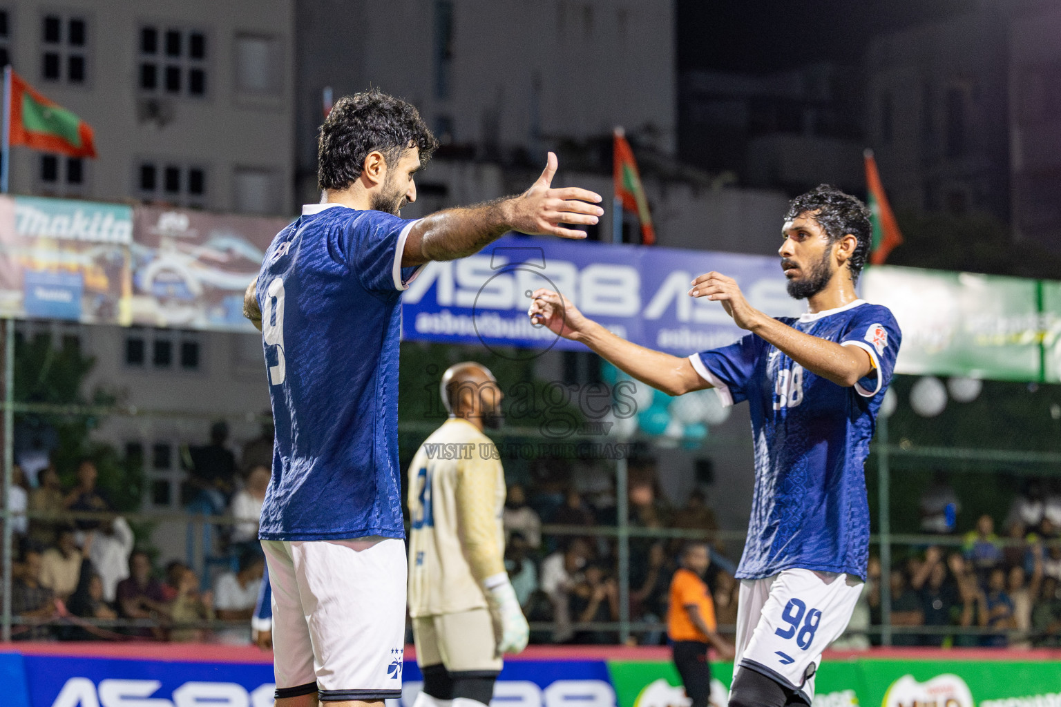 MACL vs Club Immigration in Day 7 of Club Maldives Cup 2025 was held in Rehendhi Futsal Ground, Hulhumale', Maldives on Tuesday, 7 October 2025. 
Photos: Hassan Simah / images.mv