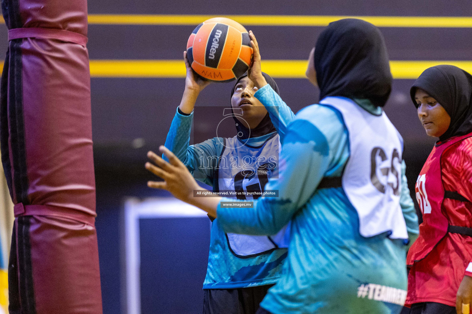 Day4 of 24th Interschool Netball Tournament 2023 was held in Social Center, Male', Maldives on 30th October 2023. Photos: Nausham Waheed / images.mv