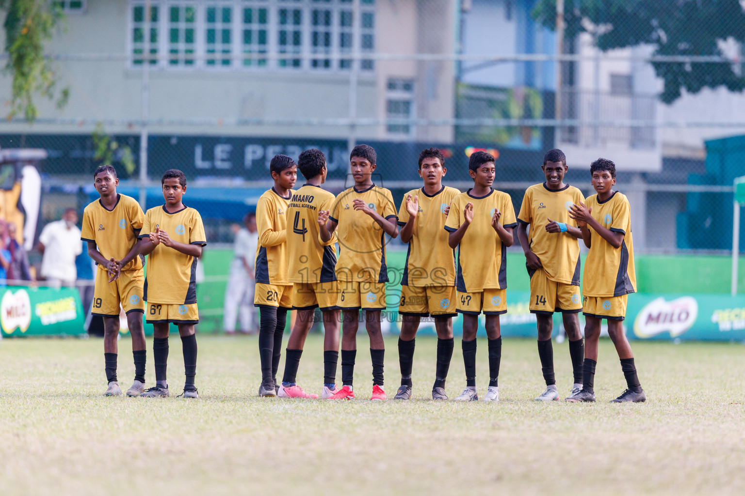Day 4 of MILO Academy Championship 2025 (U14) was held on Sunday, 2nd November 2025 at Henveiru Football Grounds, Male', Maldives . 
Photos: Hassan Simah / images.mv