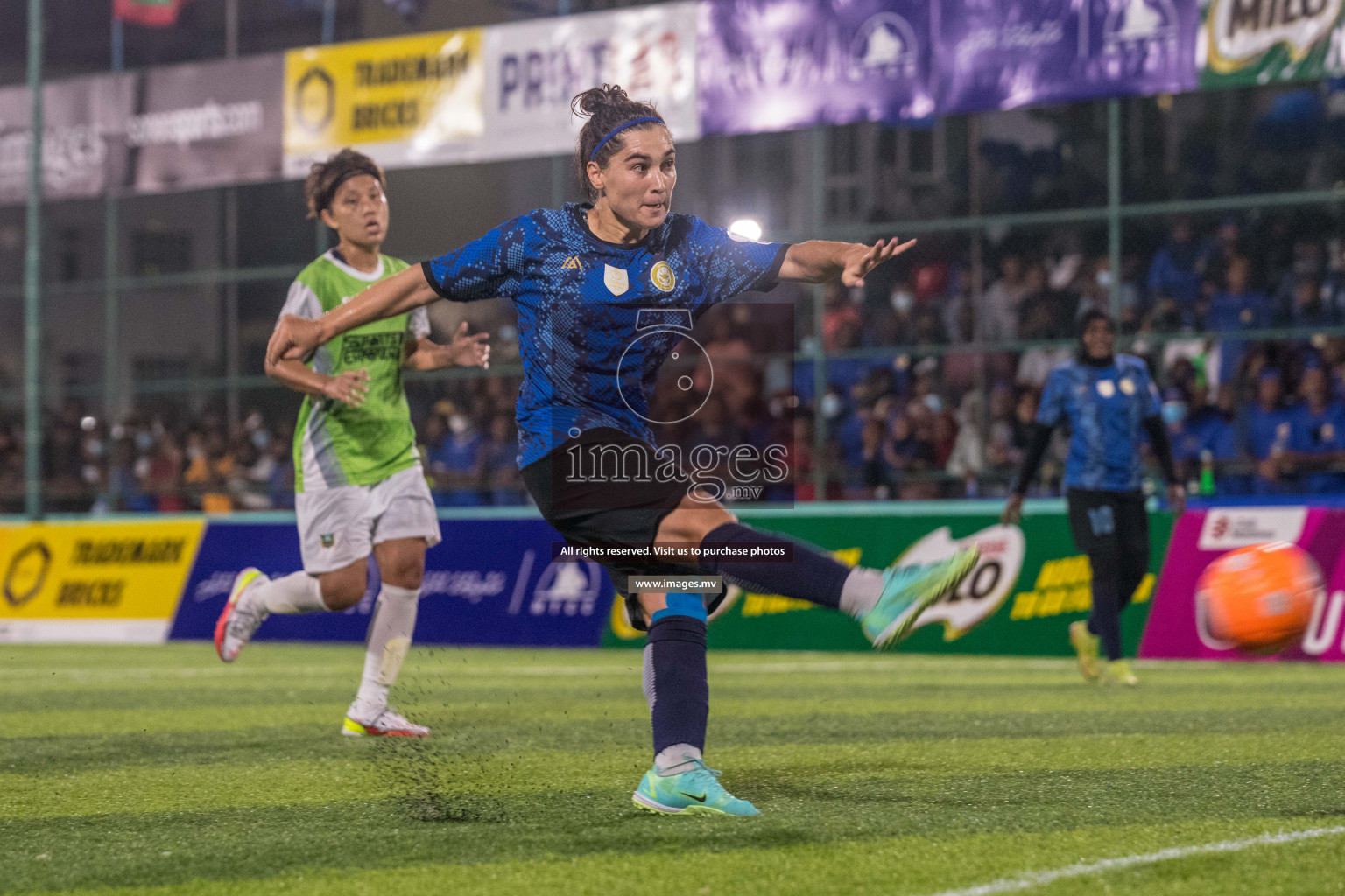 Ports Limited vs WAMCO - in the Finals 18/30 Women's Futsal Fiesta 2021 held in Hulhumale, Maldives on 18 December 2021. Photos by Nausham Waheed & Shuu Abdul Sattar