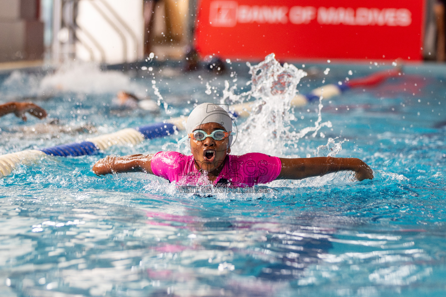 Day 3 of National Swimming Competition 2024 held in Hulhumale', Maldives on Sunday, 15th December 2024. Photos: Hassan Simah / images.mv