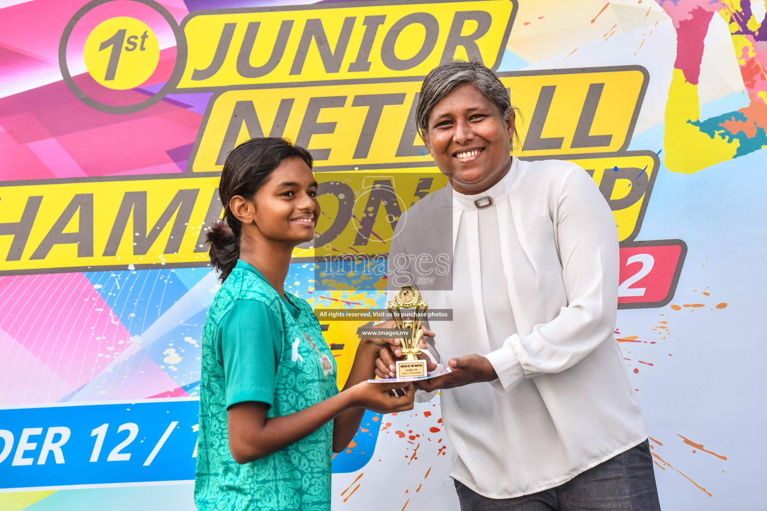 Final of Junior Netball Championship 2022 held in Male', Maldives on 19th March 2022. Photos by Nausham Waheed