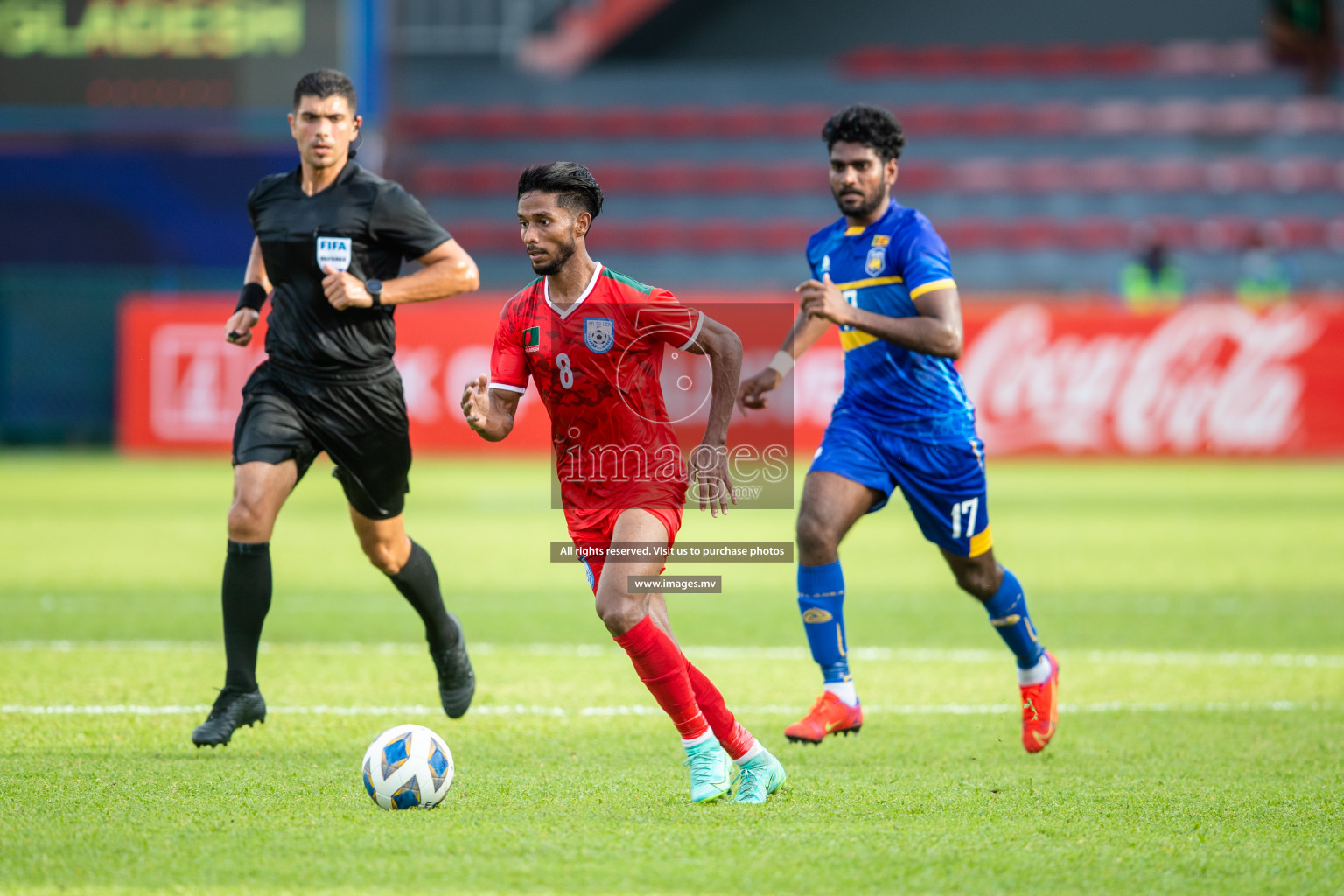 Bangladesh vs Sri Lanka in SAFF Championship 2021 held on 1st October 2021 in Galolhu National Stadium, Male', Maldives