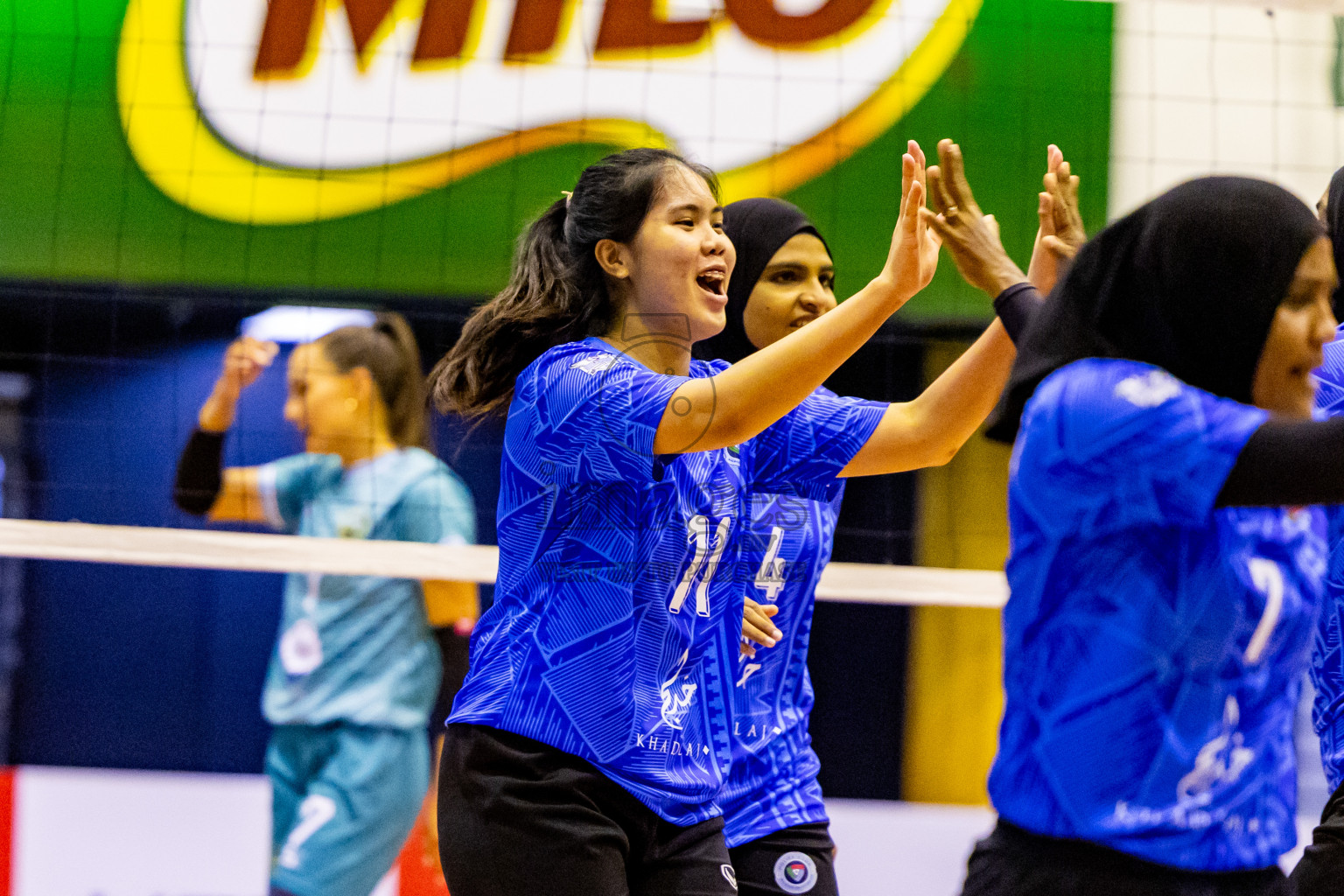 Club WAMCO vs Police Club in the final of National Volleyball Championship 2024 (women's division) was held in Social Center Indoor Hall on Thursday, 24th October 2024. Photos: Nausham Waheed/ images.mv