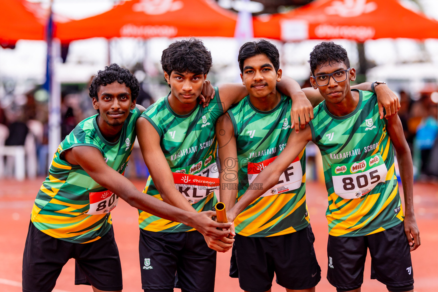 Day 6 of Inter-school Athletics Championship 2025 held in Ekuveni Synthetic Track, Male', Maldives on Sunday, 12th October 2025. Photos by: Nausham Waheed / Images.mv