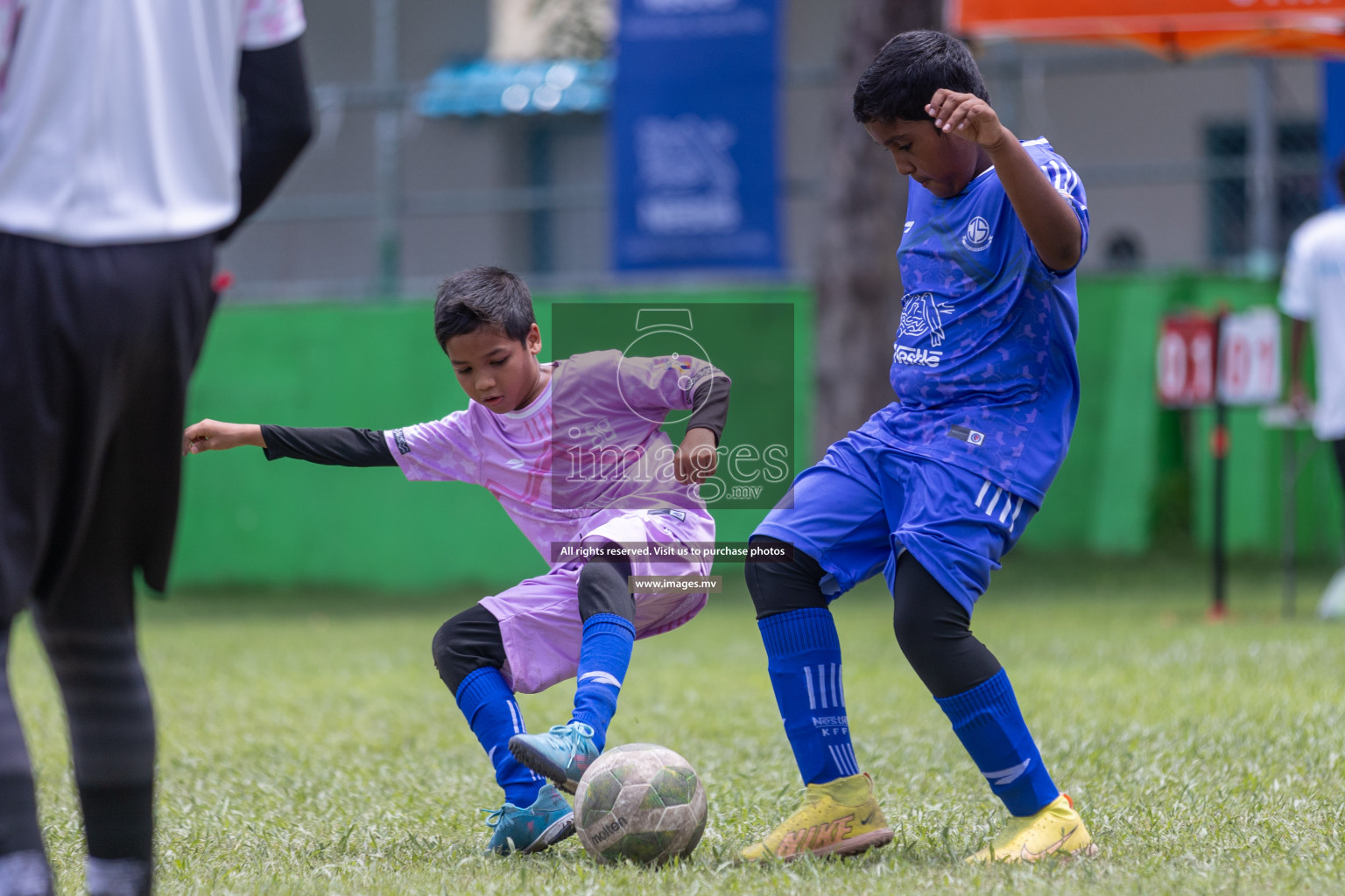 Day 2 of Nestle kids football fiesta, held in Henveyru Football Stadium, Male', Maldives on Thursday, 12th October 2023 Photos: Shuu Abdul Sattar / mages.mv