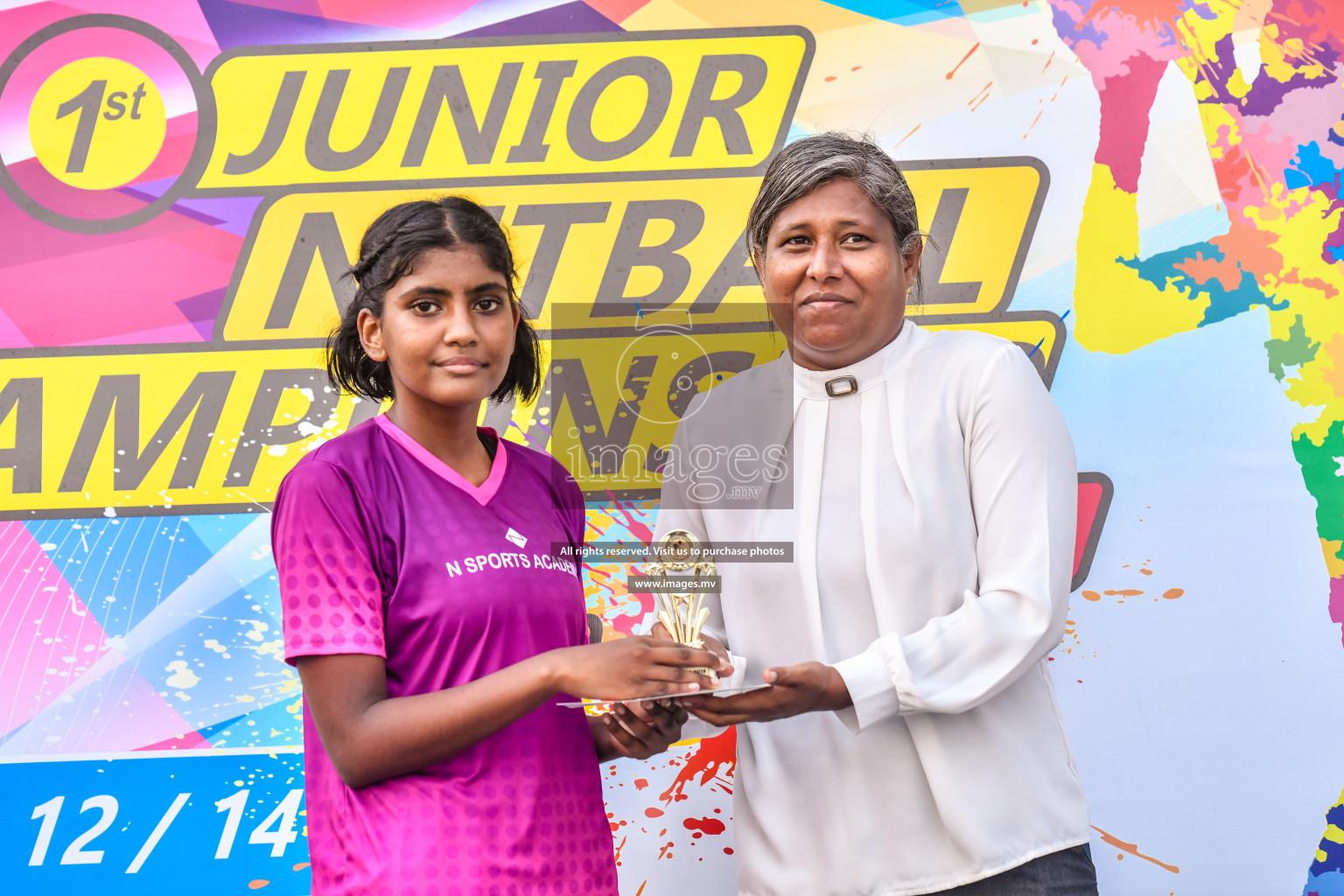 Final of Junior Netball Championship 2022 held in Male', Maldives on 19th March 2022. Photos by Nausham Waheed