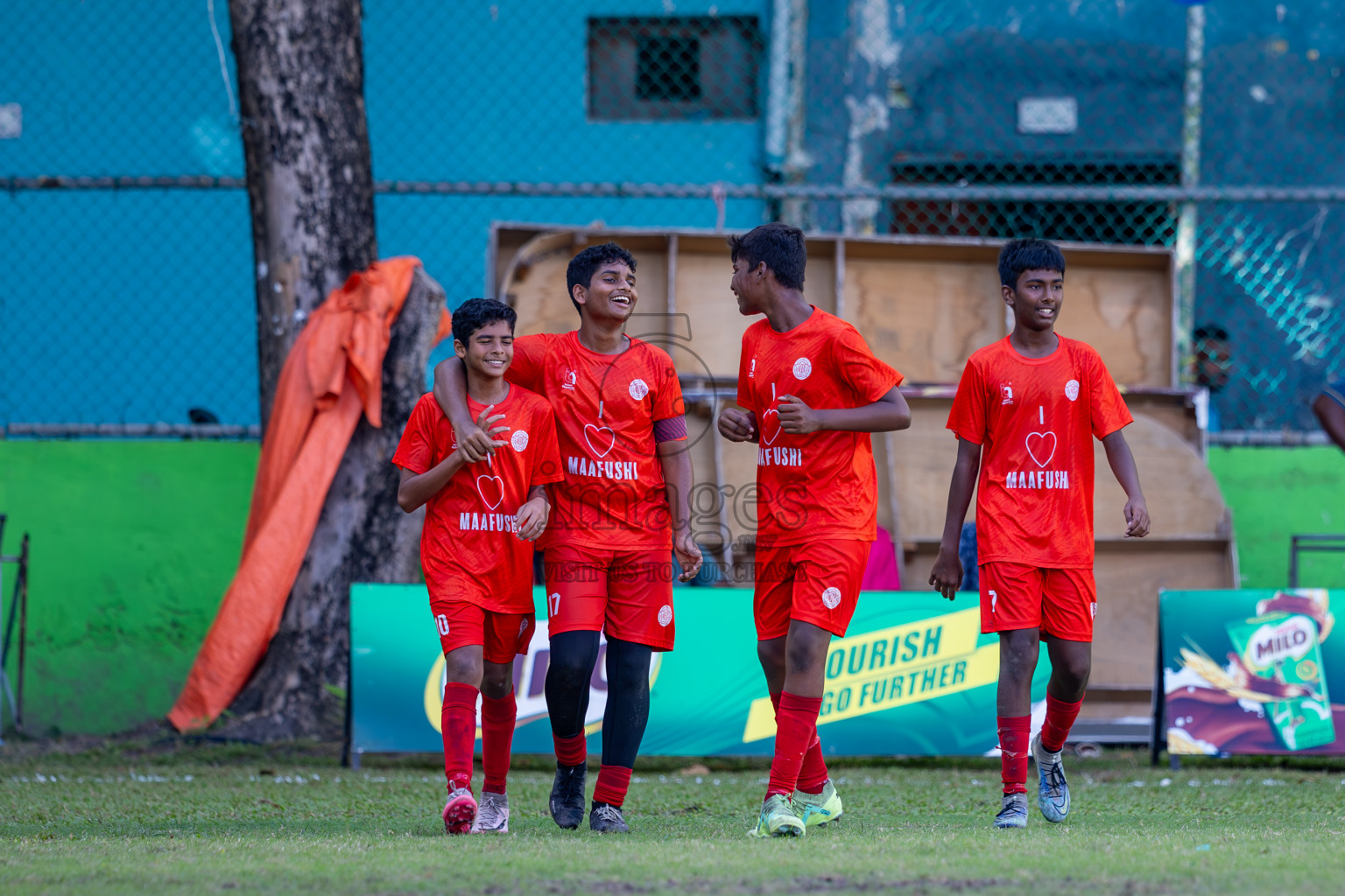 Day 4 of MILO Academy Championship 2024 (U-14) was held in Henveyru Stadium, Male', Maldives on Sunday, 3rd November 2024. Photos: Ismail Thoriq / Images.mv