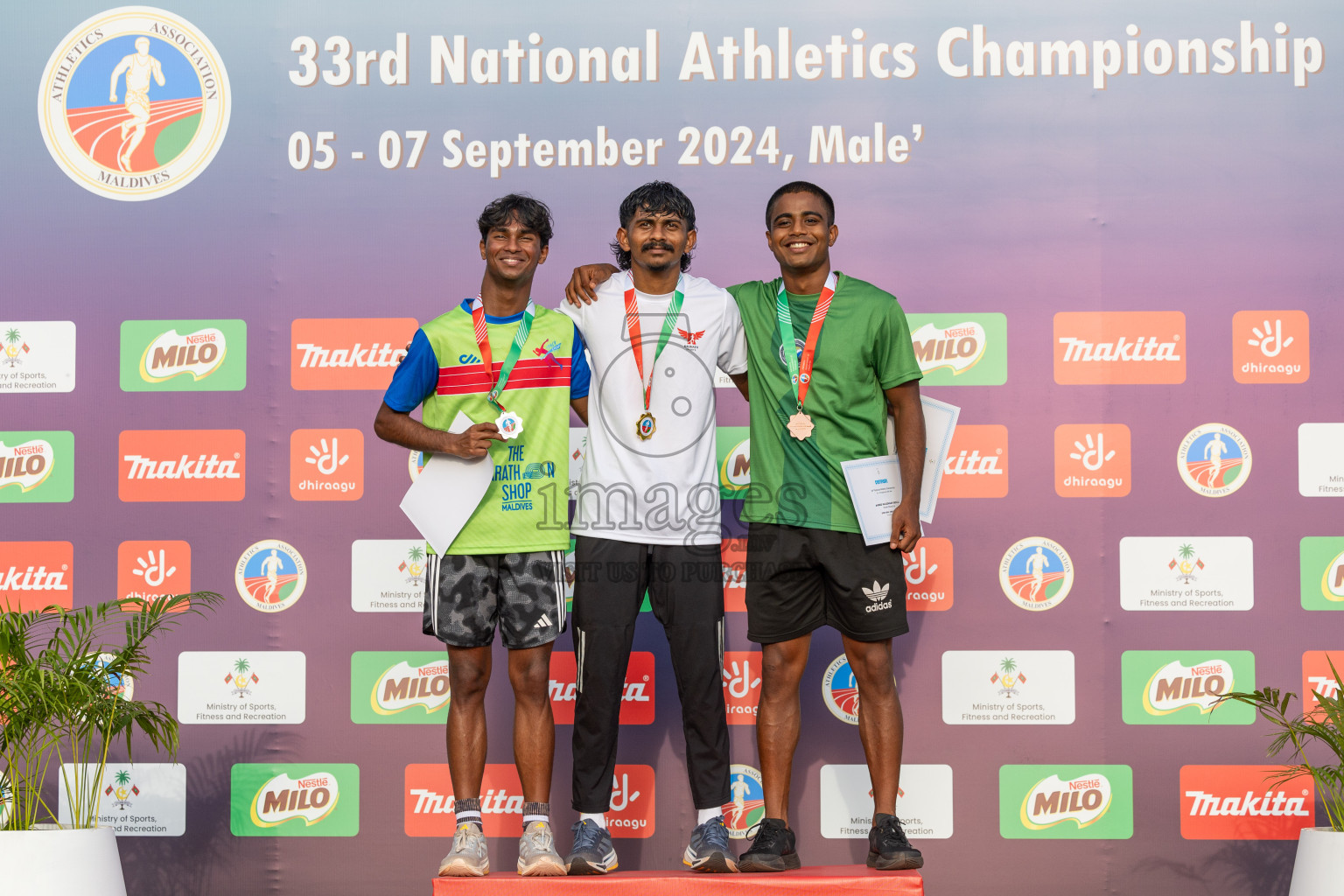 Day 2 of 33rd National Athletics Championship was held in Ekuveni Track at Male', Maldives on Friday, 6th September 2024.
Photos: Ismail Thoriq  / images.mv