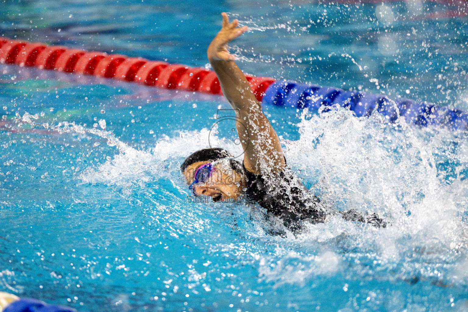 Day 6 of National Swimming Competition 2024 held in Hulhumale', Maldives on Wednesday, 18th December 2024. Photos: Mohamed Mahfooz Moosa / images.mv