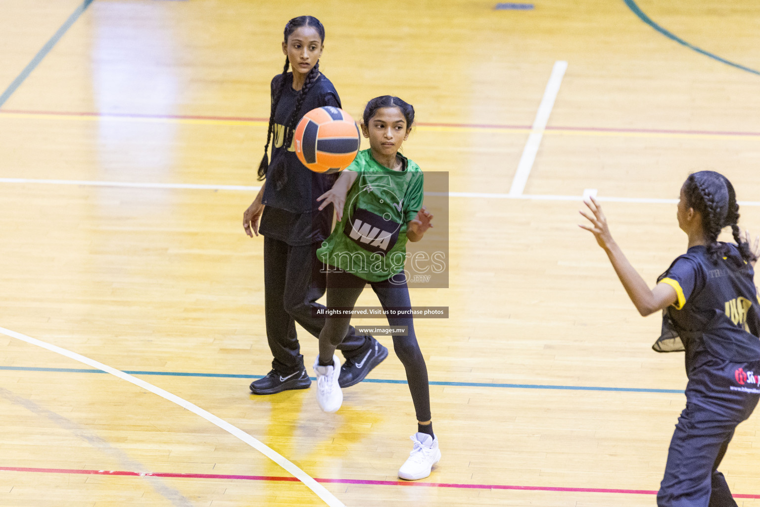 Day6 of 24th Interschool Netball Tournament 2023 was held in Social Center, Male', Maldives on 1st November 2023. Photos: Nausham Waheed / images.mv