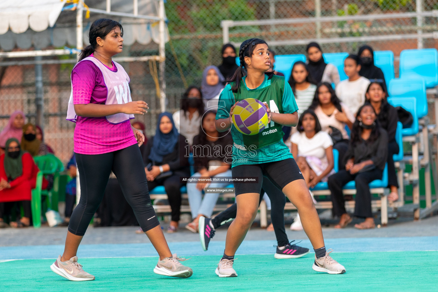 Junior Netball Championship 2022 - Under 14 Final U14 final of Junior Netball Championship 2022 held in Male', Maldives on Friday, 18th March 2022. Photos by Ismail Thoriq