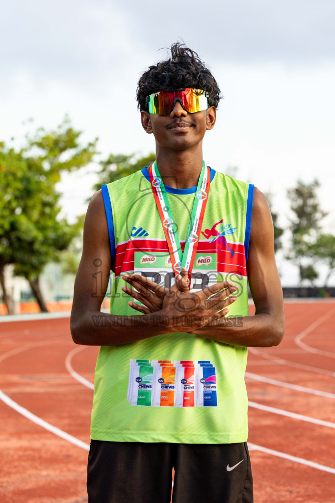 Day 2 of 12th Milo Association Championships was held in Ekuveni Track at Male', Maldives on Friday, 25th April 2025. Photos: Hassan Simah / images.mv