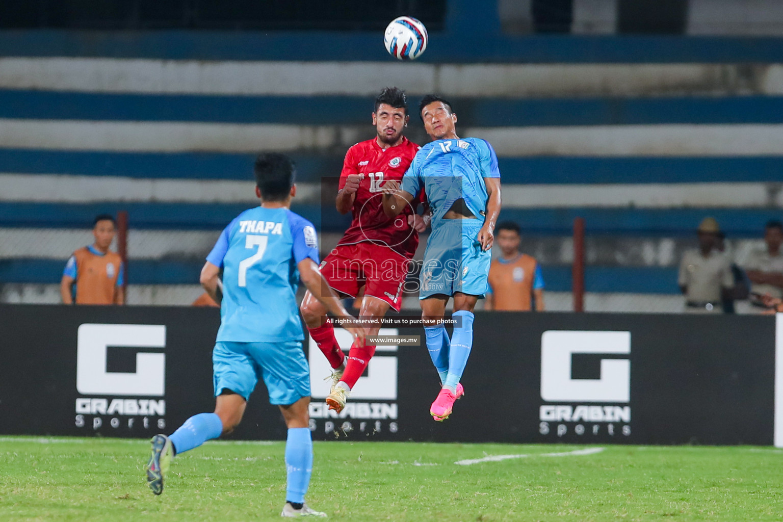 Lebanon vs India in the Semi-final of SAFF Championship 2023 held in Sree Kanteerava Stadium, Bengaluru, India, on Saturday, 1st July 2023. Photos: Nausham Waheed, Hassan Simah / images.mv