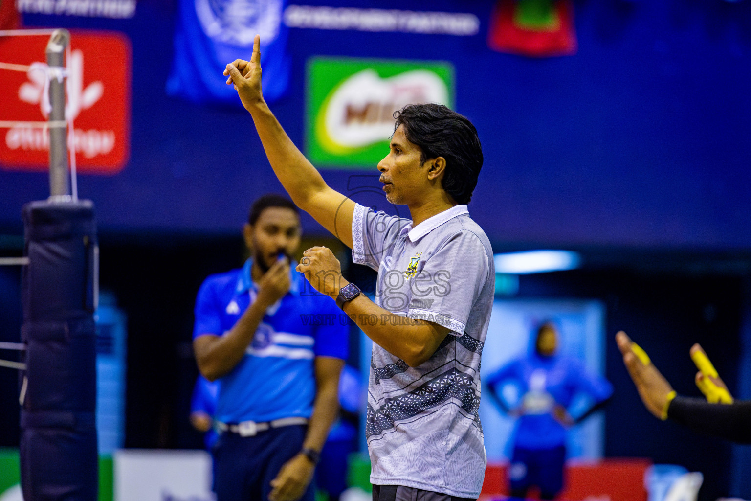 Police Club vs Club Wamco in the Final of Women's Division of National Volleyball Championship 2025 held in Male', Maldives on Sunday, 4th May 2025 at Social Center Indoor Hall Photos By: Nausham Waheed / images.mv
