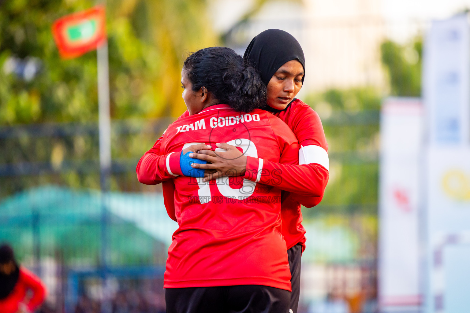 Kihaadhoo vs Goidhoo in Day 1 of Better in Baa Futsal Fiesta 2025 Woman's division held in B. Eydhafushi, Maldives on Wednesday, 5th November 2025. Photos: Nausham Waheed / images.mv