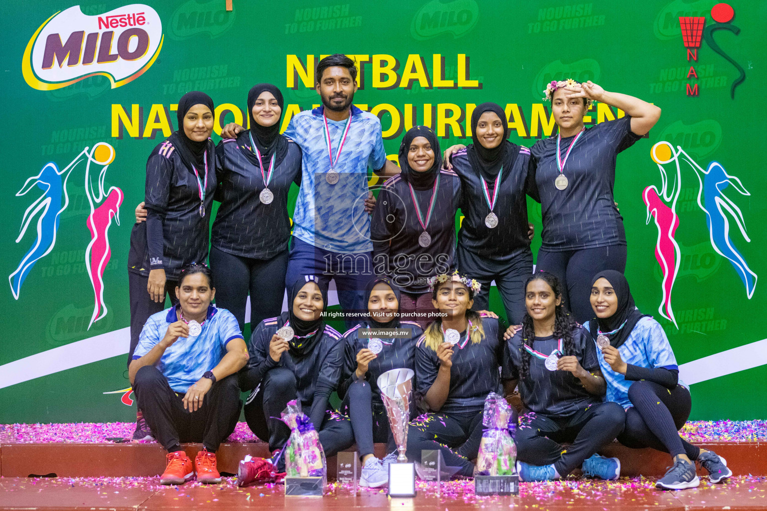 Kulhudhuffushi Youth & R.C vs Club Green Streets in the Finals of Milo National Netball Tournament 2021 (Women's) held on 5th December 2021 in Male', Maldives Photos: Ismail Thoriq / images.mv