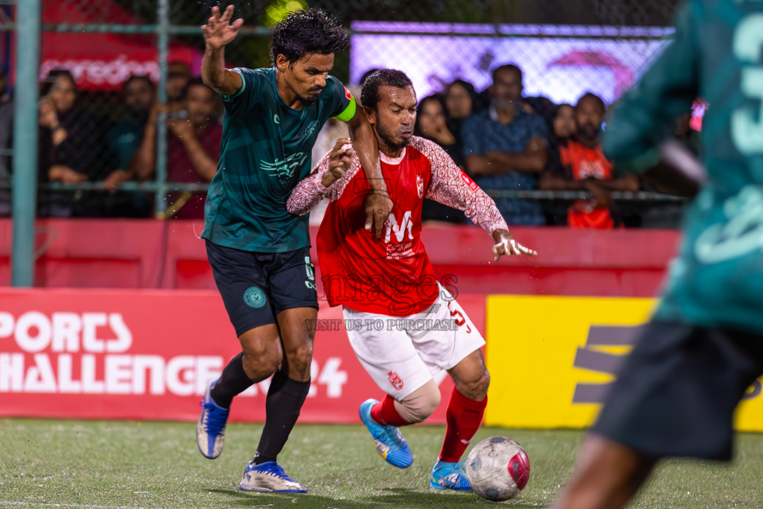 L Maavah vs L Maabaidhoo in Day 20 of Golden Futsal Challenge 2024 was held on Saturday , 3rd February 2024 in Hulhumale', Maldives Photos: Ismail Thoriq / images.mv