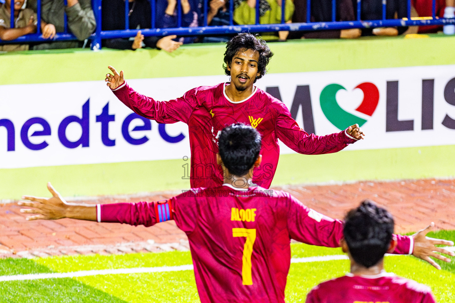 V Vela vs Cable Brothers in Day 5 of Eydhafushi Futsal Cup 2024 was held on Friday, 12th April 2024, in B Eydhafushi, Maldives Photos: Nausham Waheed / images.mv