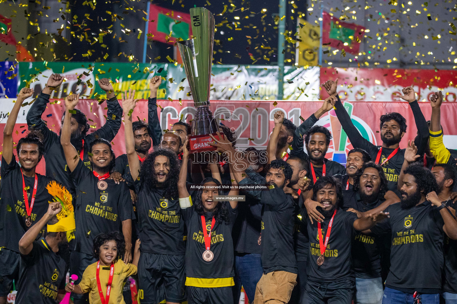 RRC Vs FSM in the Semi Finals of Club Maldives 2021 held in Hulhumale, Maldives on 19 December 2021. Photos: Ismail Thoriq / images.mv