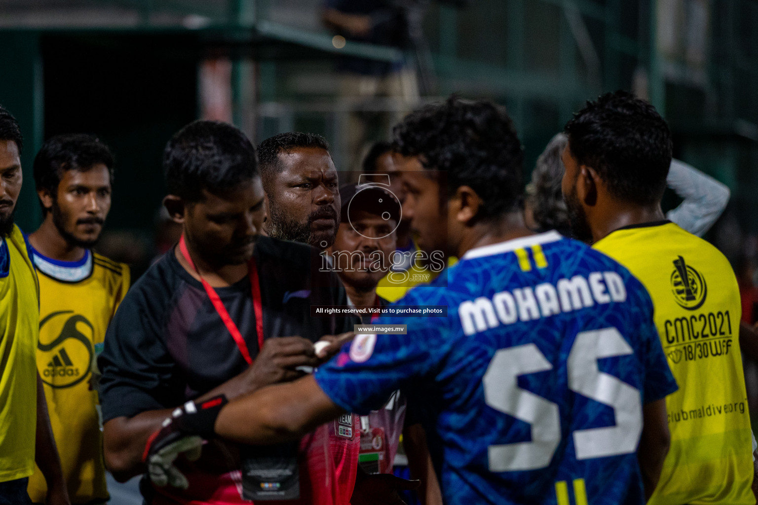 Prison Club vs MACL in the Quarter Finals of Club Maldives 2021 held at Hulhumale;, on 12th December 2021 Photos: Ismail Thoriq / images.mv