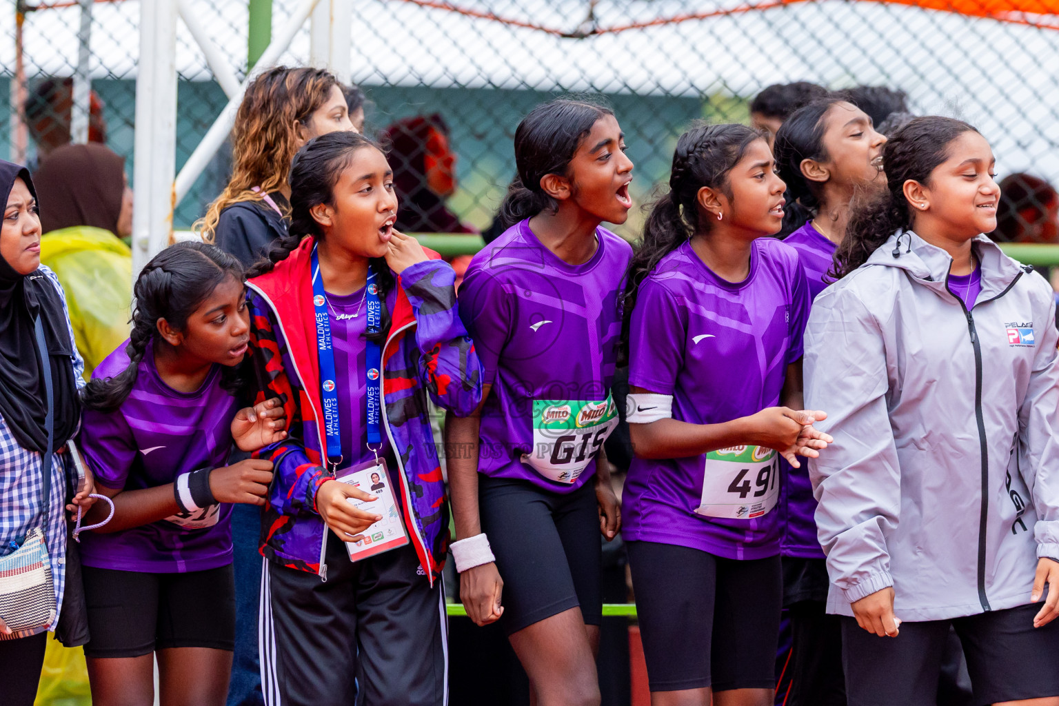 Day 6 of Inter-school Athletics Championship 2025 held in Ekuveni Synthetic Track, Male', Maldives on Sunday, 12th October 2025. Photos by: Nausham Waheed / Images.mv