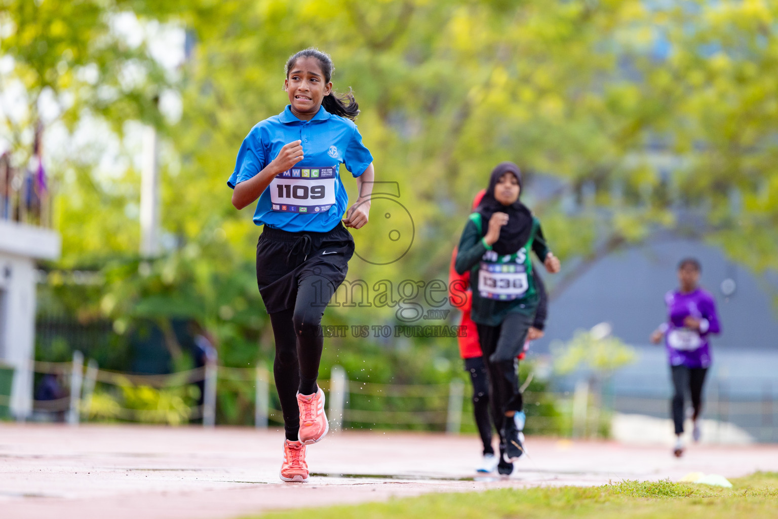 Day 1 of MWSC Interschool Athletics Championships 2024 held in Hulhumale Running Track, Hulhumale, Maldives on Saturday, 9th November 2024. 
Photos by: Ismail Thoriq, Hassan Simah / Images.mv