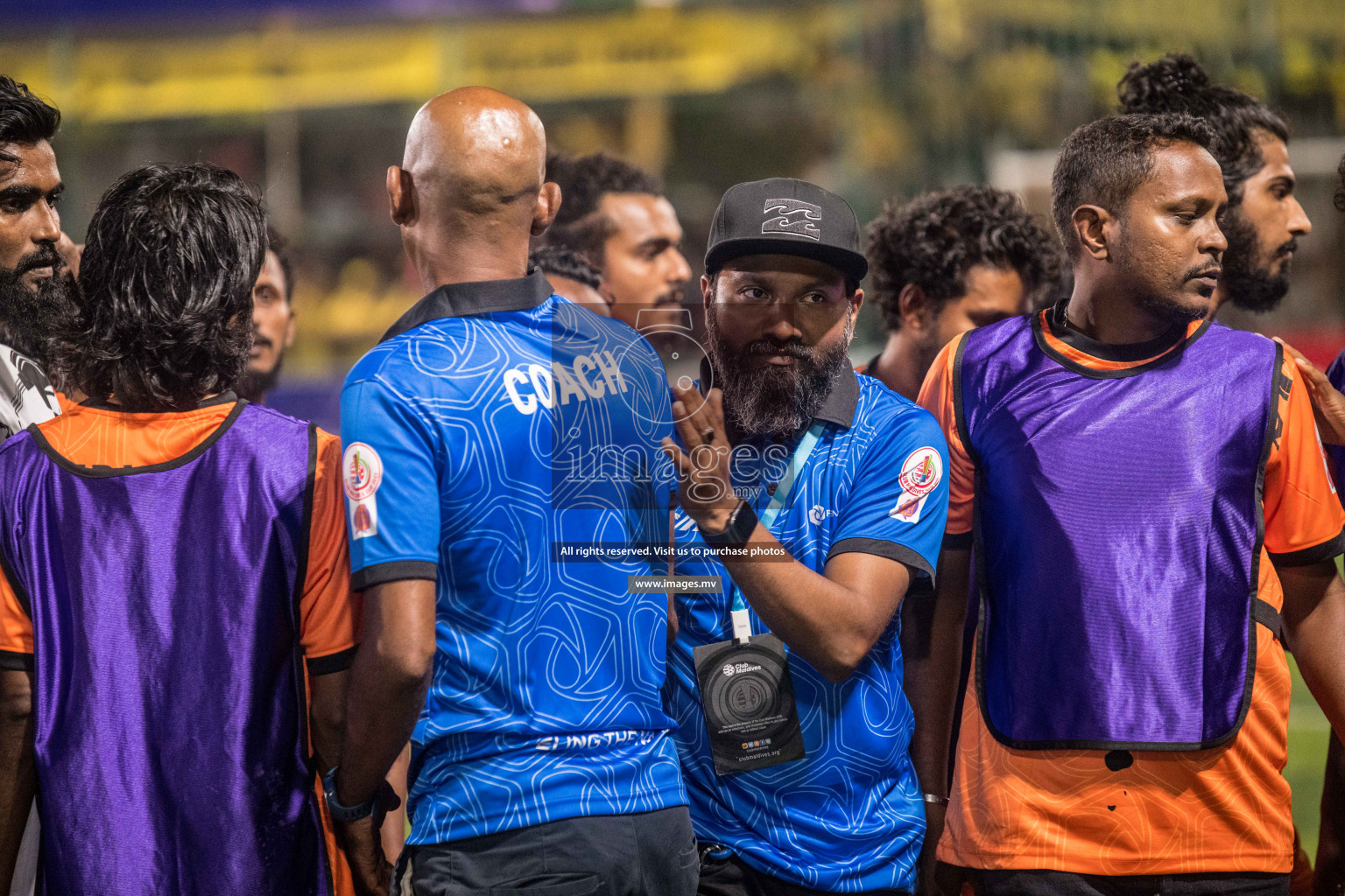 RRC Vs FSM in the Semi Finals of Club Maldives 2021 held in Hulhumale, Maldives on 19 December 2021. Photos: Nausham Waheed / images.mv