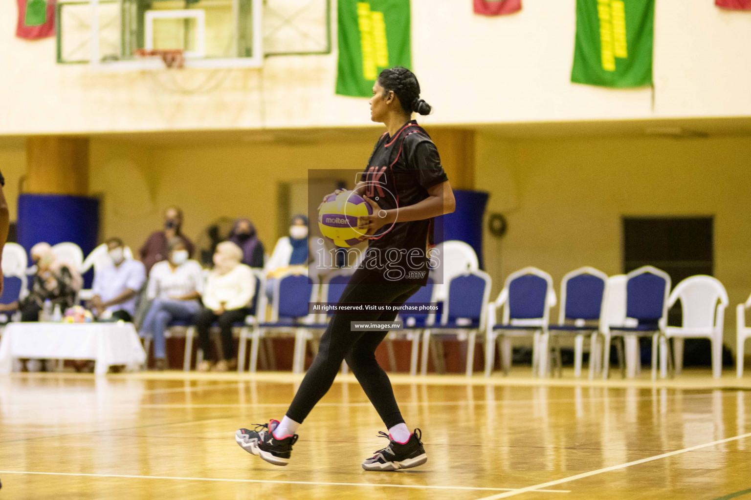 Kulhudhuffushi Youth & R.C vs Shining Star Sports Club in the Semi Finals of Milo National Netball Tournament 2021 held on 3 December 2021 in Male', Maldives, photos by Maanish