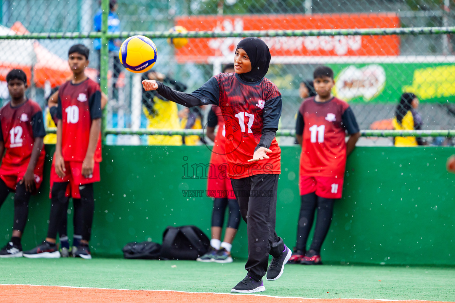 Day 2 of Interschool Volleyball Tournament 2024 was held in Ekuveni Volleyball Court at Male', Maldives on Sunday, 24th November 2024. Photos: Nausham Waheed / images.mv