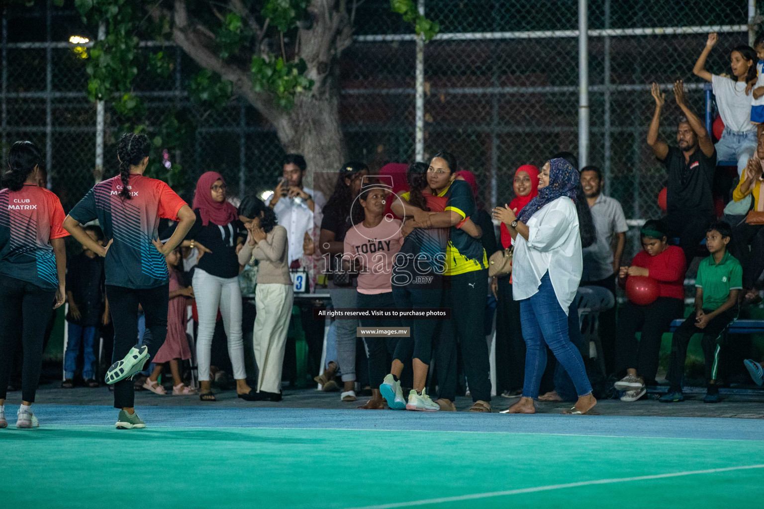 Day 6 of 20th Milo National Netball Tournament 2023, held in Synthetic Netball Court, Male', Maldives on 4th June 2023 Photos: Nausham Waheed/ Images.mv