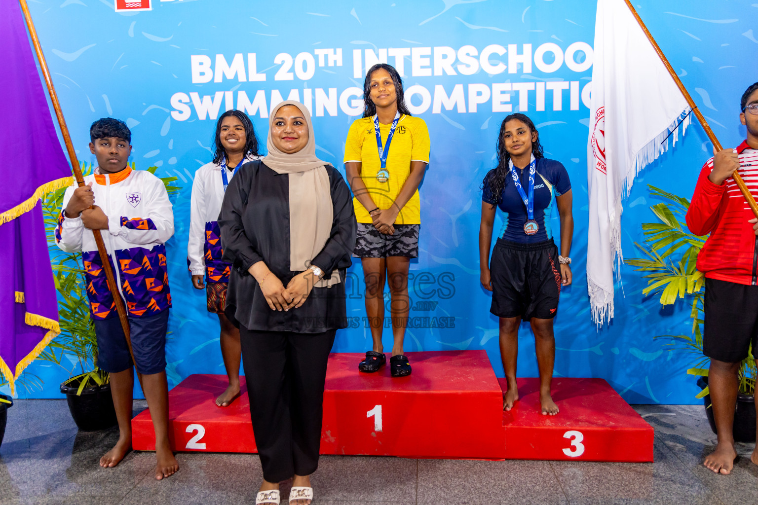 Day 4 of 20th Inter-school Swimming Competition 2024 held in Hulhumale', Maldives on Tuesday, 15th October 2024. Photos: Nausham Waheed / images.mv