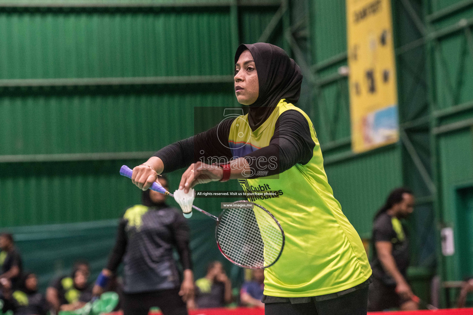 Day 4 of Badminton association mixed group championship 2021 held in Male', Maldives Photos by Nausham Waheed