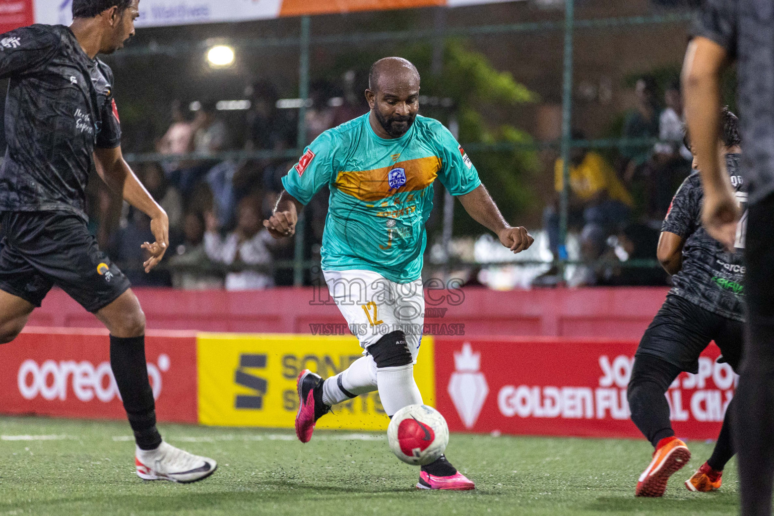 ADh Kunburudhoo vs Ash Fenfushi in Day 7 of Golden Futsal Challenge 2024 was held on Saturday, 20th January 2024, in Hulhumale', Maldives Photos: Nausham Waheed / images.mv