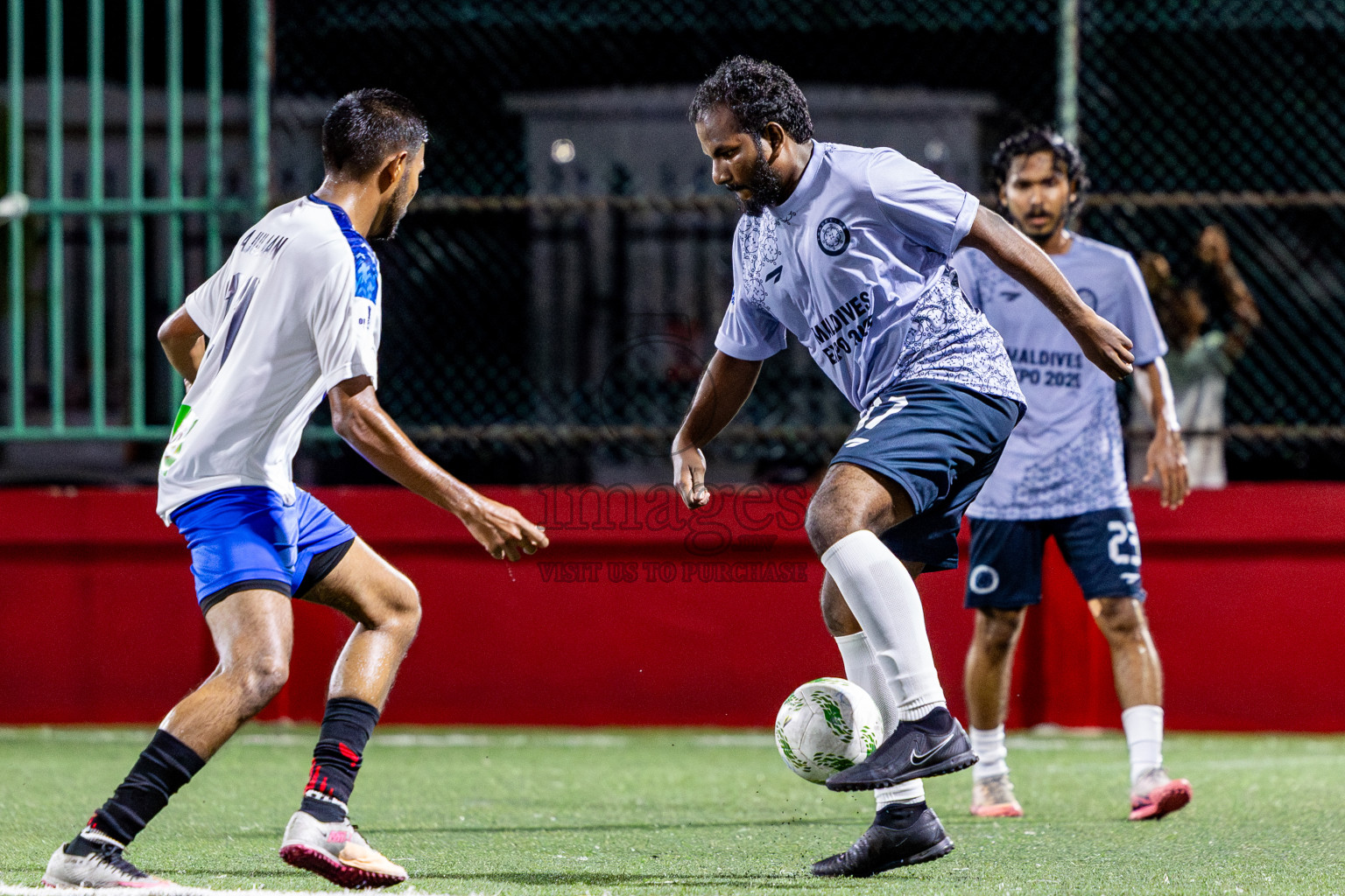 Police Club vs Trade Club in Day 13 of Office League 2025 was held on Monday, 28th April 2025 in Hulhumale', Maldives. Photos: Nausham Waheed / images.mv