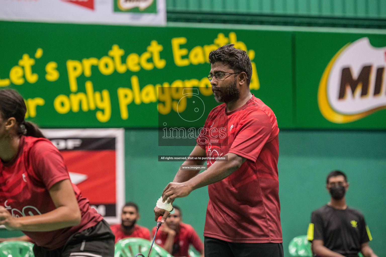 Day 2 of Badminton association mixed group championship 2021 held in Male', Maldives Photos by Nausham Waheed