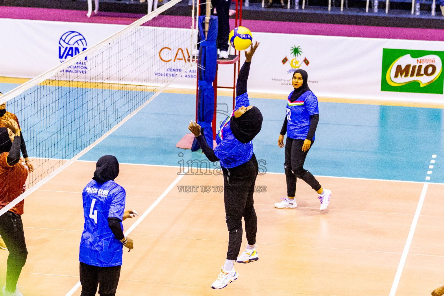 Day 1 of Women's Division of Milo VAM Cup 2024 held in Male', Maldives on Tuesday, 8th July 2024 at Social Center Indoor Hall Photos By: Nausham Waheed / images.mv