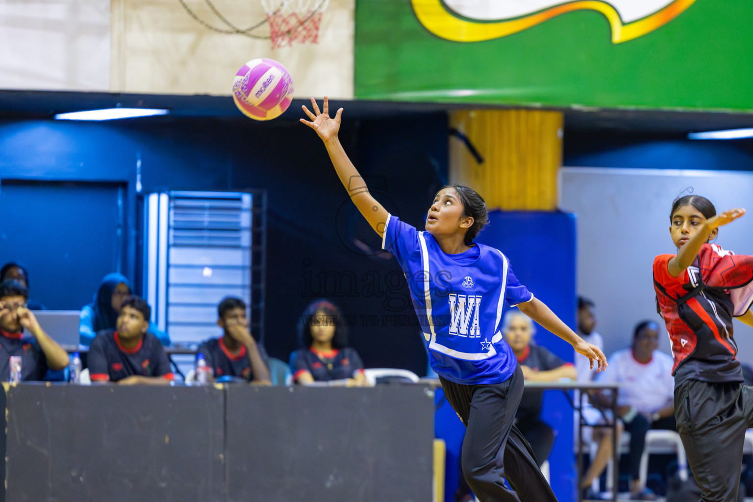 Day 5 of 26th Inter-School Netball Tournament 2025 was held in Social Center Indoor Hall on Wednesday, 22nd October 2025. Photos: Ismail Thoriq / images.mv